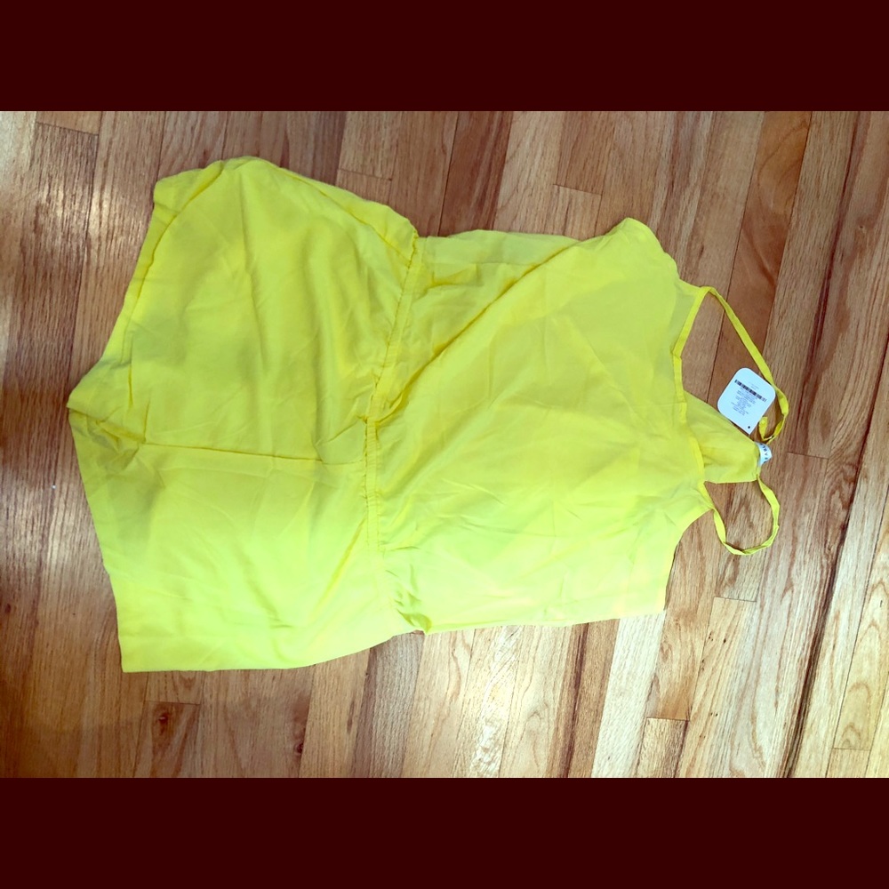 Fabletics Yellow Romper Size L NWT